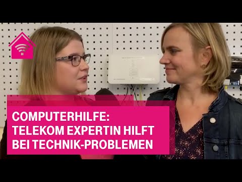 Computerhilfe: Telekom Expertin hilft bei Technik-Problemen