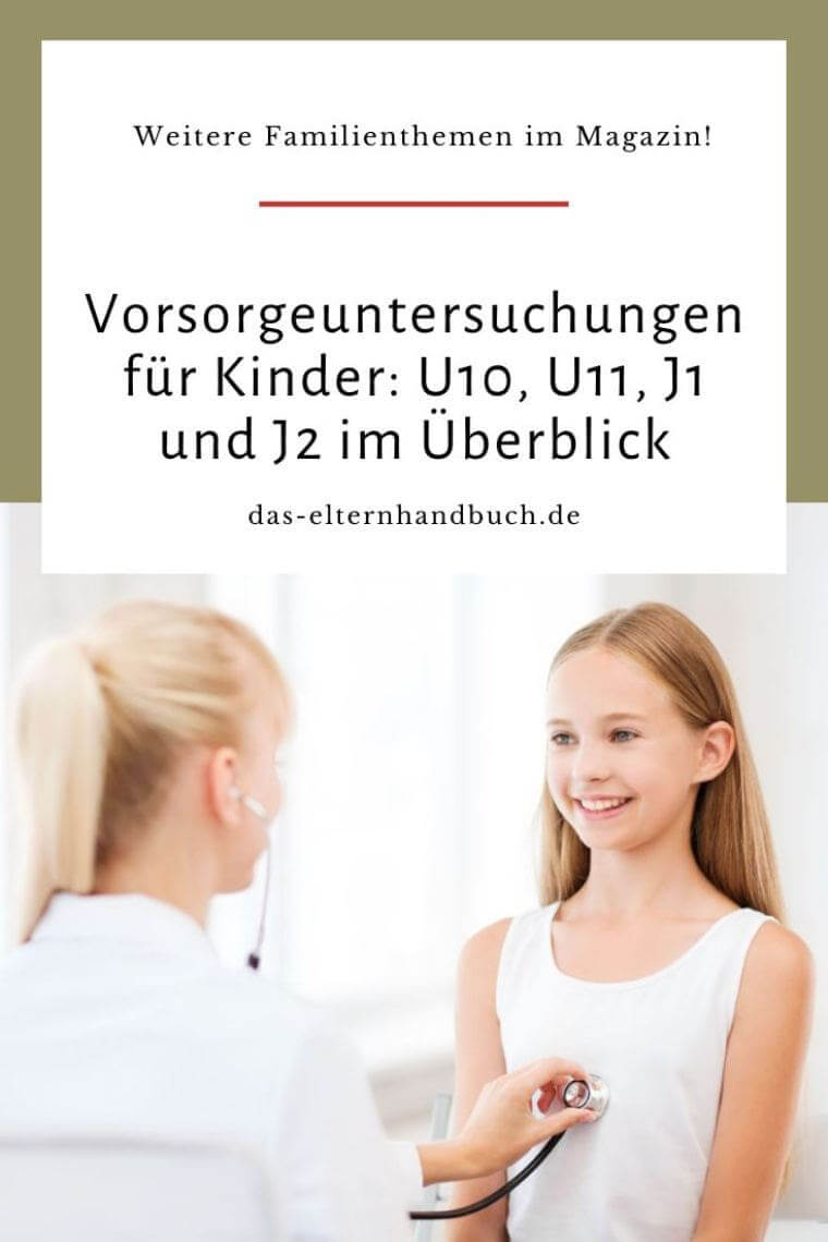 Vorsorgeuntersuchungen für Kinder: U10, U11, J1 und J2 im Überblick Vorsorgeuntersuchungen für große Kinder